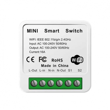 16A Mini Smart WiFi DIY Switch Support 2 Way Control