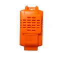 LK-S02 Small Plastic Housing Cases Plastic Temperature Humidity Sensor Enclosure Electrical Sensor Box 60x30x18mm Orange