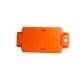 Small Plastic Housing Cases Plastic Temperature Humidity Sensor Enclosure Electrical Sensor Box Orange