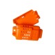 Small Plastic Housing Cases Plastic Temperature Humidity Sensor Enclosure Electrical Sensor Box Orange