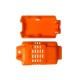 Small Plastic Housing Cases Plastic Temperature Humidity Sensor Enclosure Electrical Sensor Box Orange