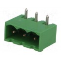 Terminal Block Pluggable 3 Pin Male 5.08mm Hijau