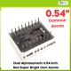 Dual Alphanumeric 0.54 Inch Red Super Bright Com Anoda