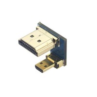 Adapter micro HDMI male to HDMI male for LCD Raspberry Pi 4 4B 3.5 Inch 5 Inch