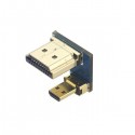 Adapter micro HDMI male to HDMI male for LCD Raspberry Pi 4 4B 3.5 Inch 5 Inch