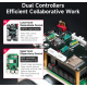 MicroROS-Pi5 Car Kit ROS2 Robot Car with Raspberry Pi 5 16GB support ROS2-HUMBLE Python3