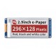 2.9 inch e-Paper E-Ink Display Module 296×128 Red/Black/White SPI