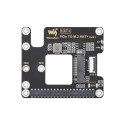PCIe To M.2 Adapter for Raspberry Pi 5 HAT+ Standard Support NVMe Protocol M.2 Solid State Drive High Speed Reading/Writing