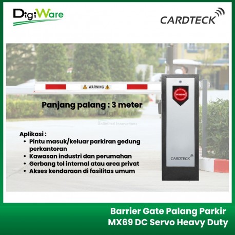 Barrier Gate Palang Parkir MX69 DC Servo Heavy Duty