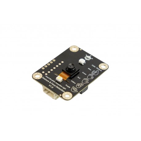 Gravity Offline Edge AI Gesture & Face Detection Sensor 5 Gestures, 10 Faces, 3m Arduino/RPi/ESP32
