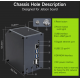 Jetson Mini Cube Nano Case Support Jetson NANO/Orin NANO SUPER/Orin NX SUPER/Xavier NX/TX2 NX