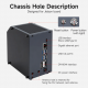 Jetson Mini Cube Nano Case Support Jetson NANO/Orin NANO SUPER/Orin NX SUPER/Xavier NX/TX2 NX