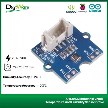 AHT20 I2C Industrial Grade Temperature and Humidity Sensor Grove