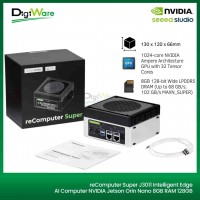 reComputer Super J3011 Intelligent Edge AI Computer NVIDIA Jetson Orin Nano 8GB RAM 128GB NVMe SSD Aluminum case