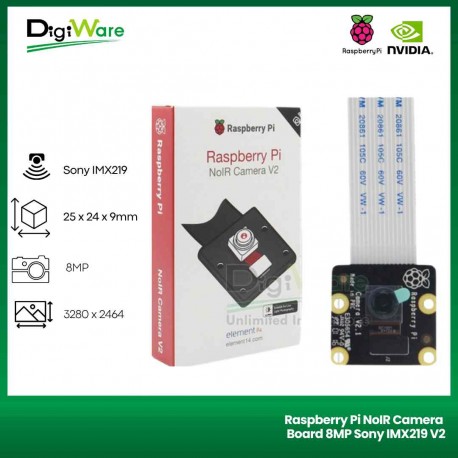 Raspberry Pi NoIR Camera Board 8MP Sony IMX219 V2 Night Vision