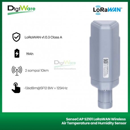 SenseCAP S2101 LoRaWAN Wireless Air Temperature and Humidity Sensor
