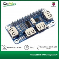 4 Port USB HUB HAT for Raspberry Pi