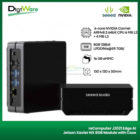 reComputer J2021 Edge AI Jetson Xavier NX 8GB Module with Case