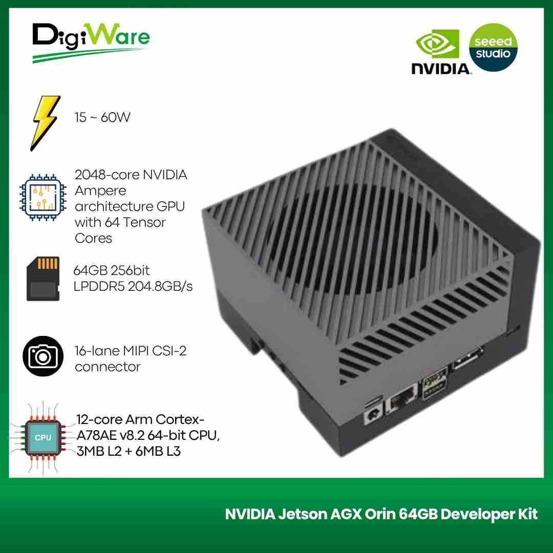 NVIDIA Jetson AGX Orin 64GB Developer Kit - Digiware Store