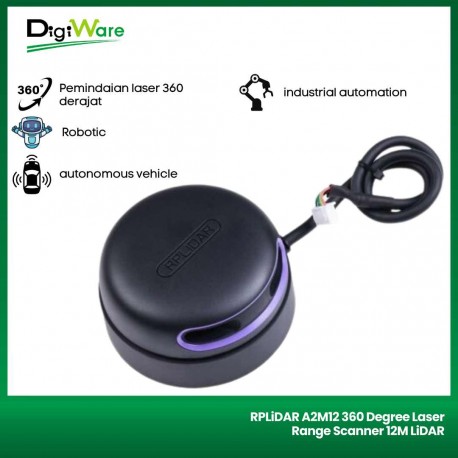 RPLiDAR A2M12 360 Degree Laser Range Scanner 12M LiDAR