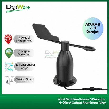 Wind Direction Sensor 8 Direction 4-20mA Output Aluminium Alloy