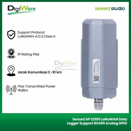 SenseCAP S2100 LoRaWAN Data Logger Support RS485 Analog GPIO