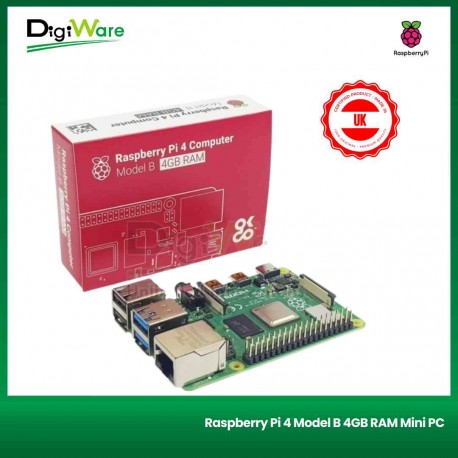 Raspberry Pi 4 RAM 4GB Made In UK / Mini PC Raspi 4