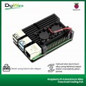 Raspberry Pi 4 Aluminium Alloy Case Dual Cooling Fan