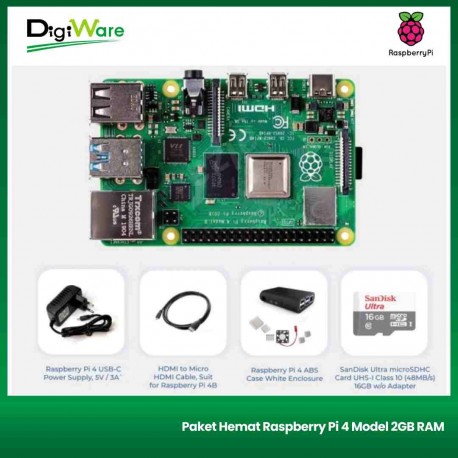 Paket Hemat Raspberry Pi 4 Model 2GB RAM