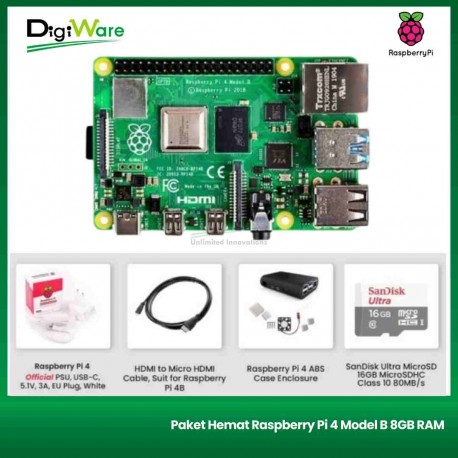 Paket Hemat Raspberry Pi 4 Model B 8GB RAM