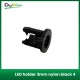 LED holder 3mm nylon black 4