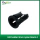 LED holder 5mm nylon black 8