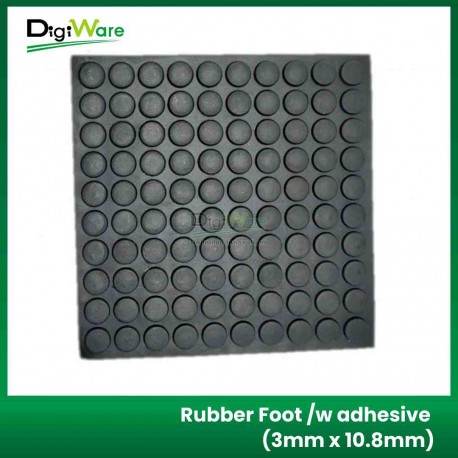 Rubber Foot /w adhesive (3mm x 10.8mm)