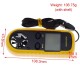 Digital Anemometer 0-30m/s Wind Speed Meter -10 - 45C Temperature Tester Anemometro with LCD Backlight Display