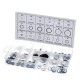 Rubber O Ring O-Ring Washer Seals Watertightness 225 pcs Assortment Different Size with Plastic Box Kit Set