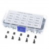 Switch Kit 10 models 200pcs 6x6 Tactile Switch Tactile Push Button, Height: 4.3MM-13MM DIP 4P Micro Switch 6x6 Key Switch
