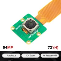Arducam 64MP PDAF and CDAF Autofocus Camera for Raspberry Pi