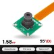 1.58MP IMX296 Color Global Shutter Camera Module with M12 Lens for Raspberry Pi