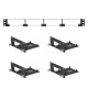 Front Removable 1U Rack Mount for Raspberry Pi with 4 Mounting Brackets for Raspberry Pi 5 4B 3B+/3B and Other B Models