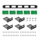 Raspberry Pi Rack Basic 1U Rack Mount for Up to Five Raspberry Pi 5 M.2 NVMe SSD Base PCIe to NVMe