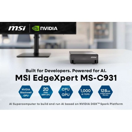 MSI EdgeXpert MS-C931 128GB SSD 4TB Nvidia DGX Spark Platform