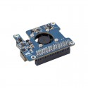 Power Over Ethernet HAT For Raspberry Pi 5 / CM 5 High Power Onboard Cooling Fan with Metal Heatsink Supports 802.3af/at Networ