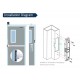 NJ-370A-S Electric Strike Hardware for Emergency Exit