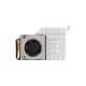 PCIe to M.2 Adapter (E) for Raspberry Pi 5 with Fan, NVMe SSD 2230/2242 High-Speed Read/Write