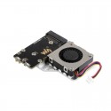 PCIe To M.2 Adapter Board (E) For Raspberry Pi 5 With Cooling Fan Support 2242 / 2230 Size NVMe Protocol M.2 SSD High-speed Rea