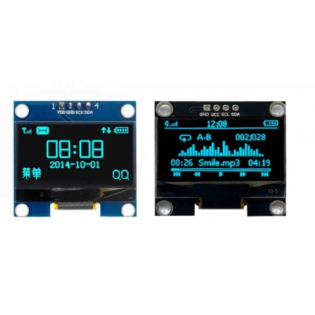LCD OLED Display 1.3 inch 128x64 Blue I2C