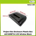 Project Box Enclosure Plastic Box AG-54MBTW LCD Window Black