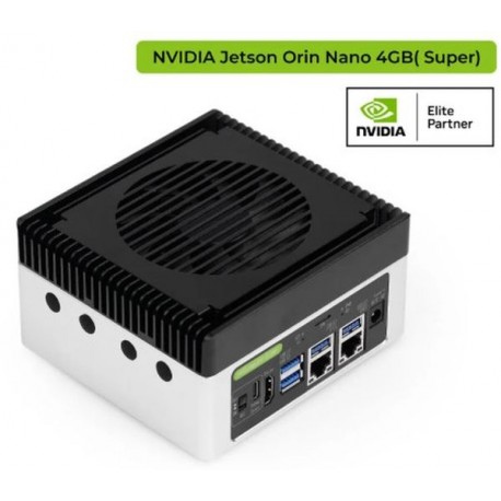 reComputer Super J3010 Advanced Edge AI Computer with NVIDIA Jetson Orin Nano 4GB RAM 128GB NVMe SSD Aluminum case