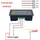 Digital Temperature Control LED Display Thermostat with Heat/Cooling Control Instrument 12V DC Relay Output 20A