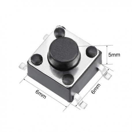 Tactile Switch Push Button 4 Pin 6x6x5mm SMD